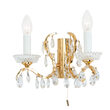 Aplica moderna cristal alama Aur 24k 2xE14/40W, Hirohito WA 2-195/2 Gold Orion